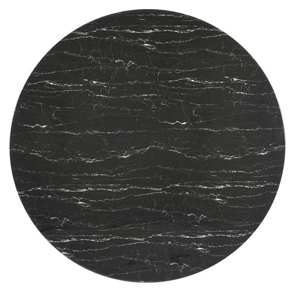 Lippa 60" Round Faux Marble Dining Table