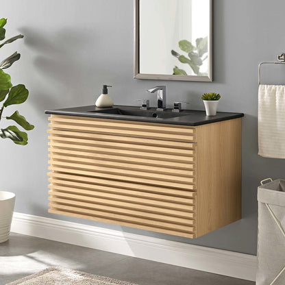 Render 36" Wall-Mount Bathroom Vanity