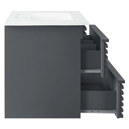 Render 30" Wall-Mount Bathroom Vanity