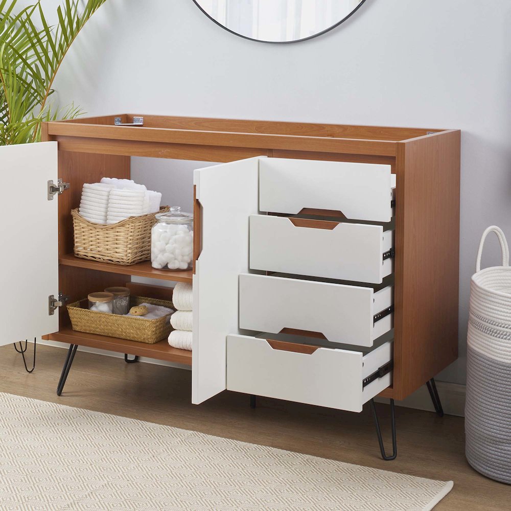 Energize 48" Single Sink Compatible (Not Included) Bathroom Vanity Cabinet