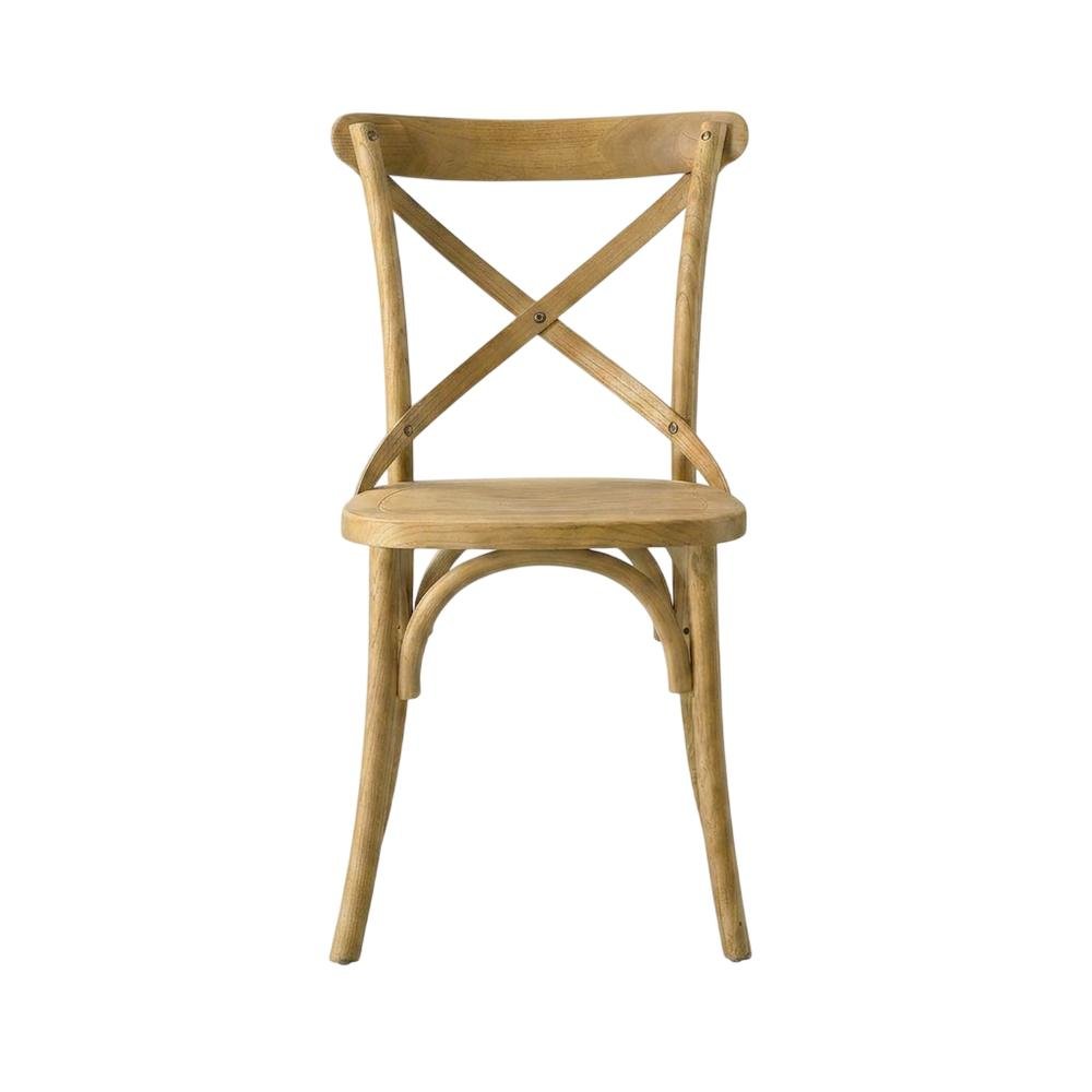 Solid Wood Dining Side Chair with Cushioned Seat for Dining Room, Natural