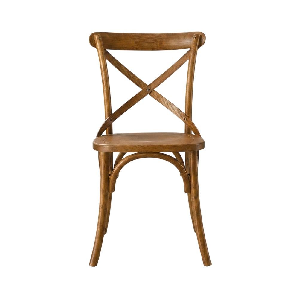 Solid Wood Dining Side Chair with Cushioned Seat for Dining Room, Walnut