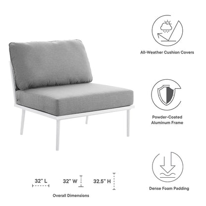 Stance Outdoor Patio Aluminum Armless Chair