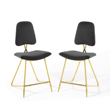 Ponder Performance Velvet Counter Stool Set of 2