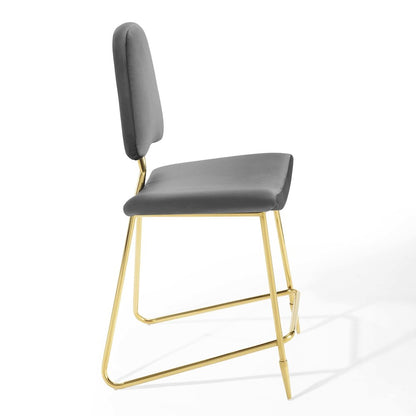 Ponder Performance Velvet Counter Stool Set of 2