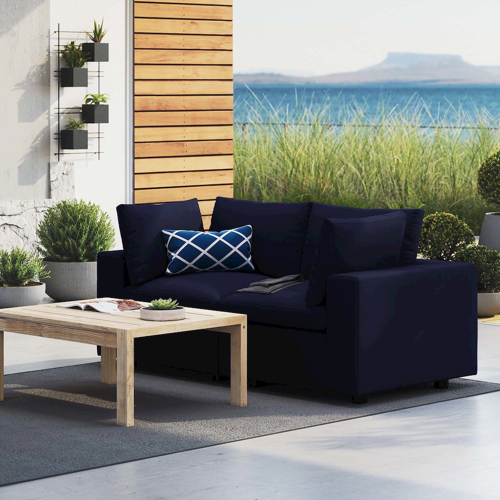Commix Sunbrella Outdoor Patio Loveseat