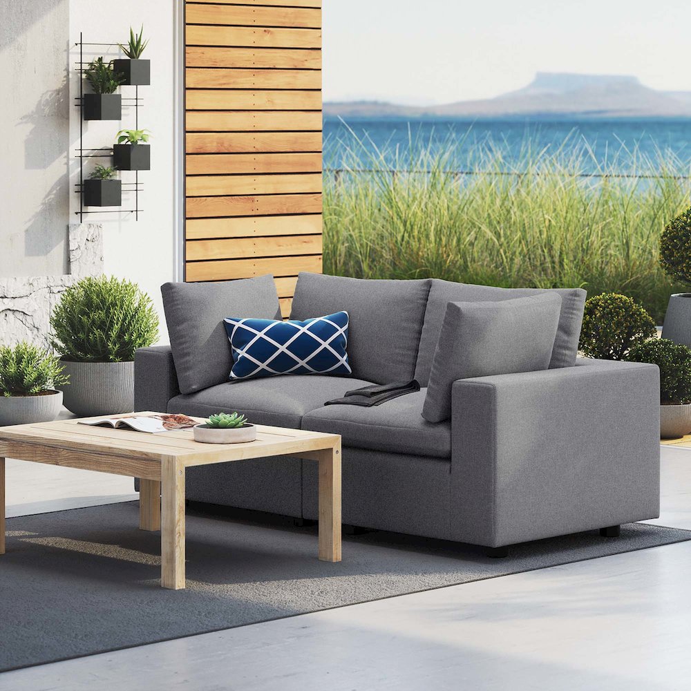 Commix Sunbrella Outdoor Patio Loveseat