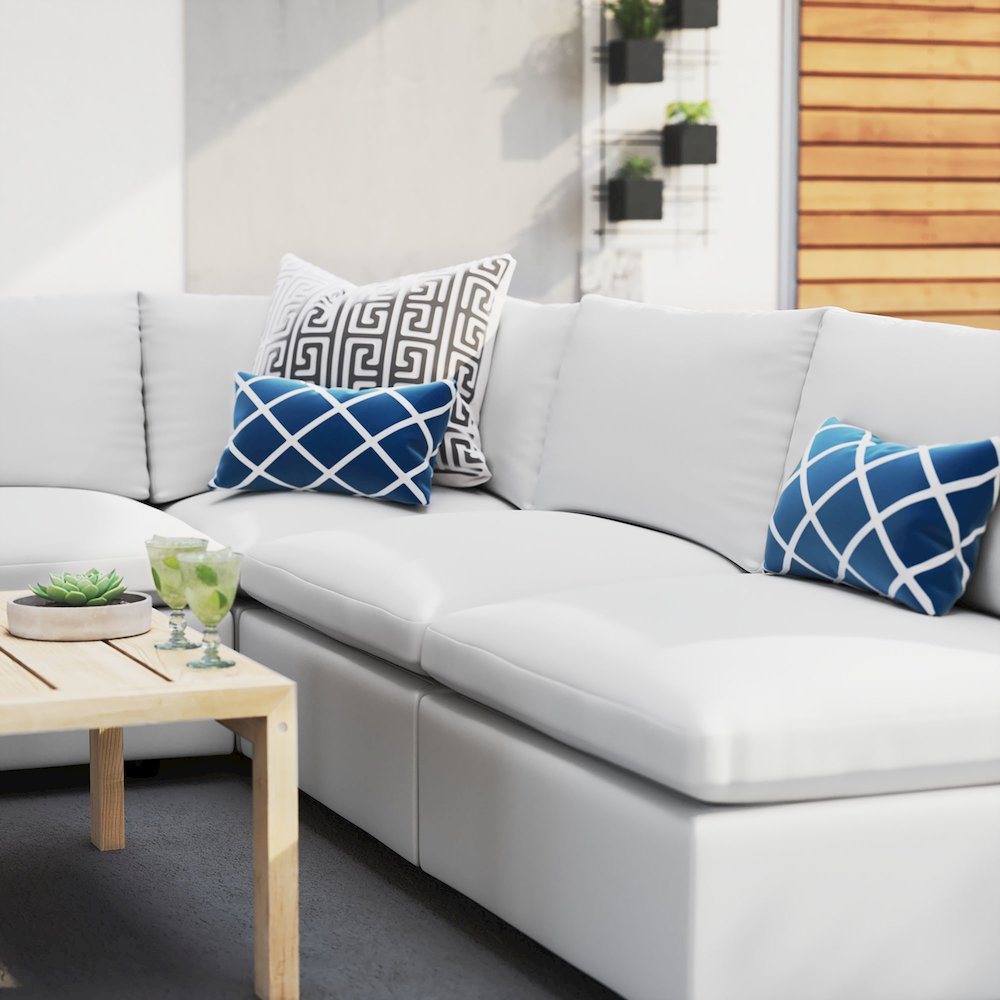 Commix 5-Piece Sunbrella Outdoor Patio Sectional Sofa