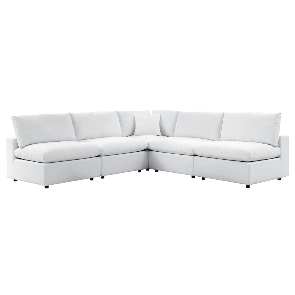 Commix 5-Piece Sunbrella Outdoor Patio Sectional Sofa