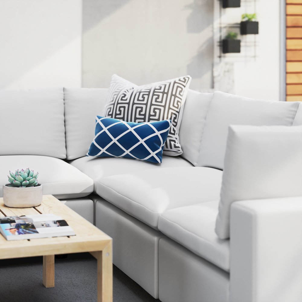 Commix 5-Piece Sunbrella Outdoor Patio Sectional Sofa