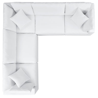 Commix 5-Piece Sunbrella Outdoor Patio Sectional Sofa