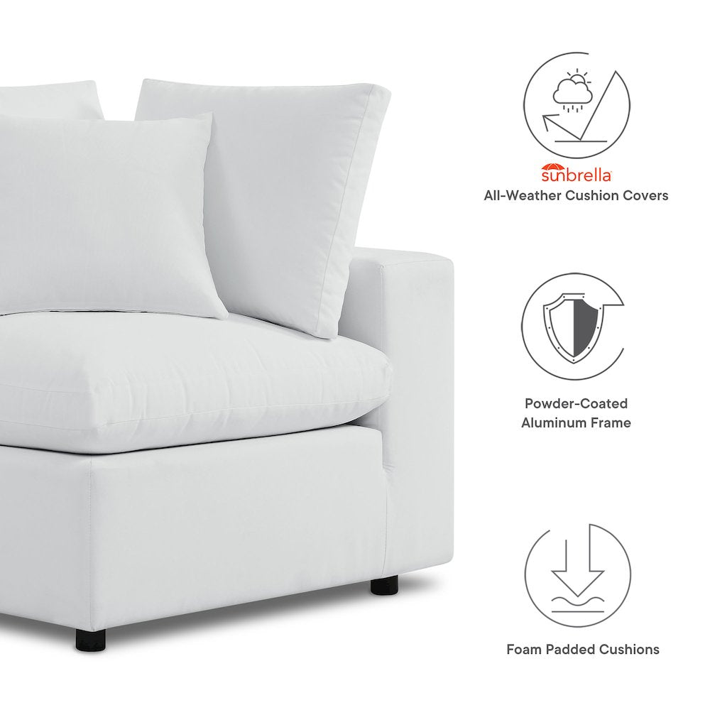 Commix 5-Piece Sunbrella Outdoor Patio Sectional Sofa