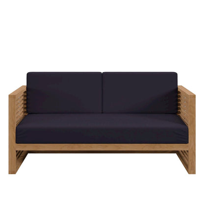Carlsbad Teak Wood Outdoor Patio Loveseat