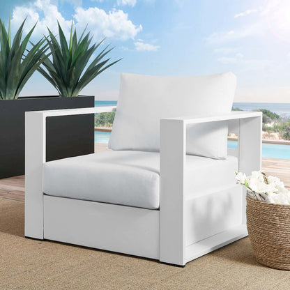 Tahoe Outdoor Patio Powder-Coated Aluminum Armchair