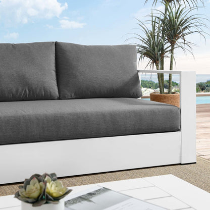 Tahoe Outdoor Patio Powder-Coated Aluminum Sofa