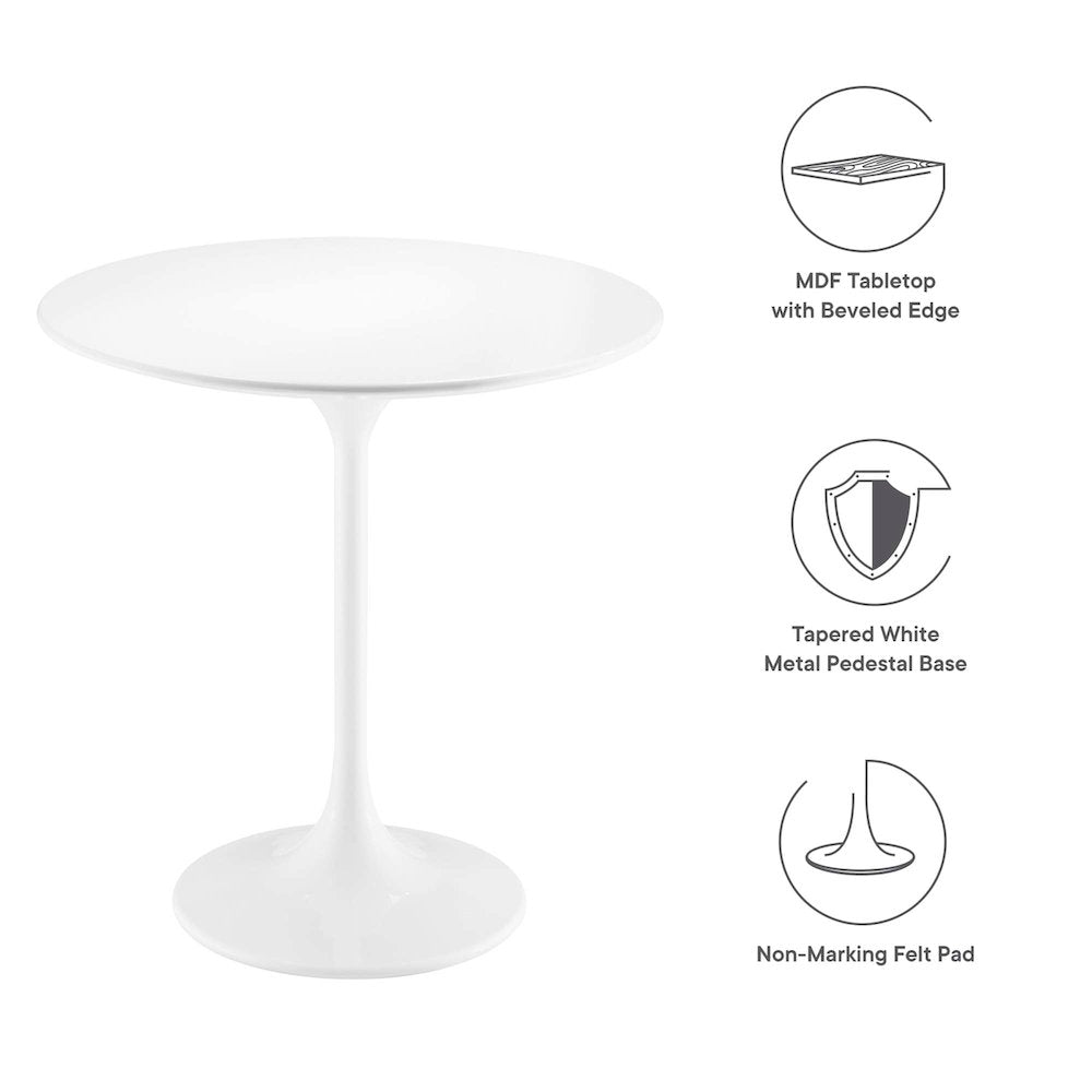Lippa 20" Round Wood Side Table