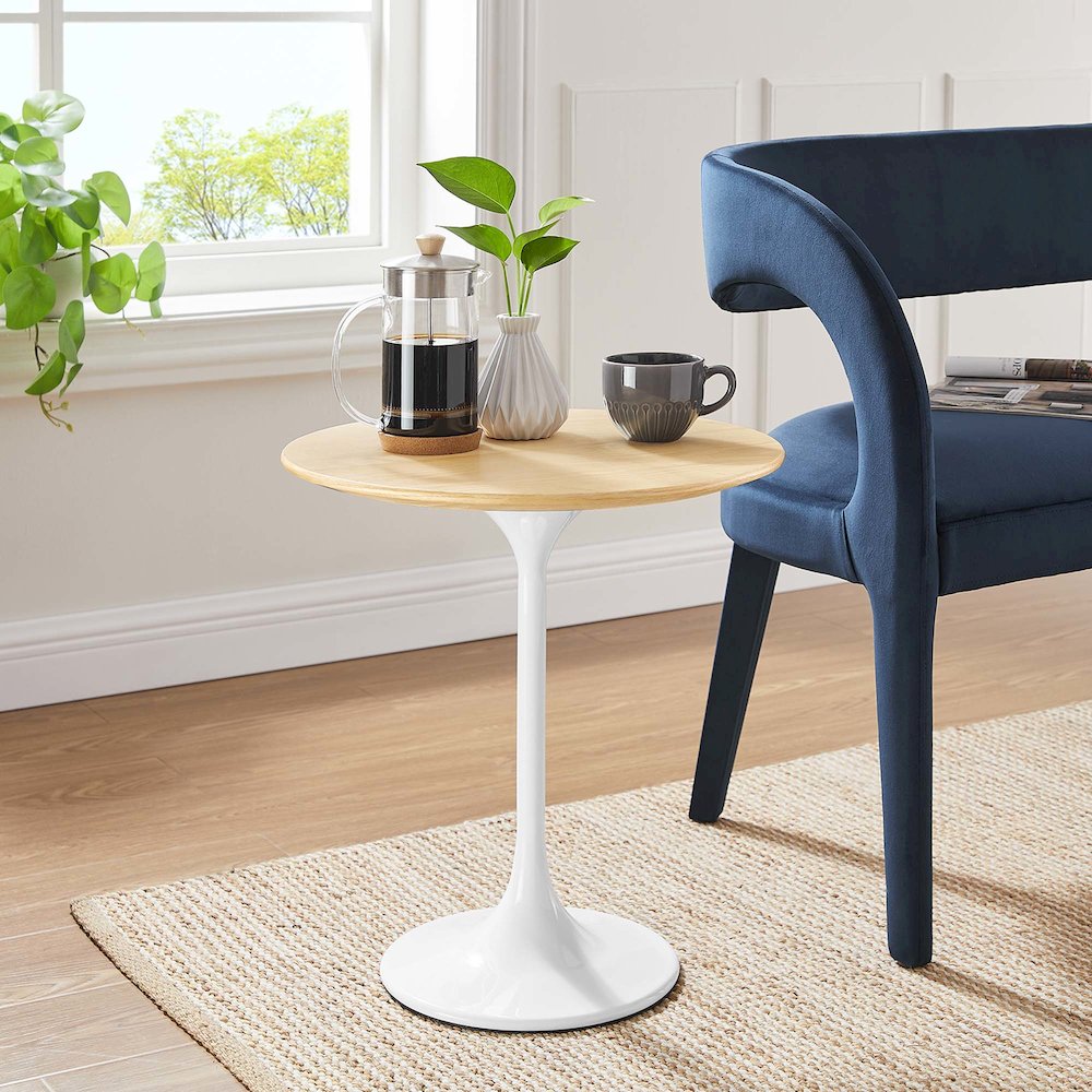 Lippa 20" Round Wood Side Table