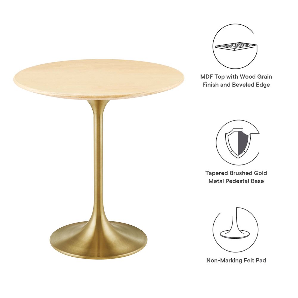 Lippa 20" Round Wood Side Table