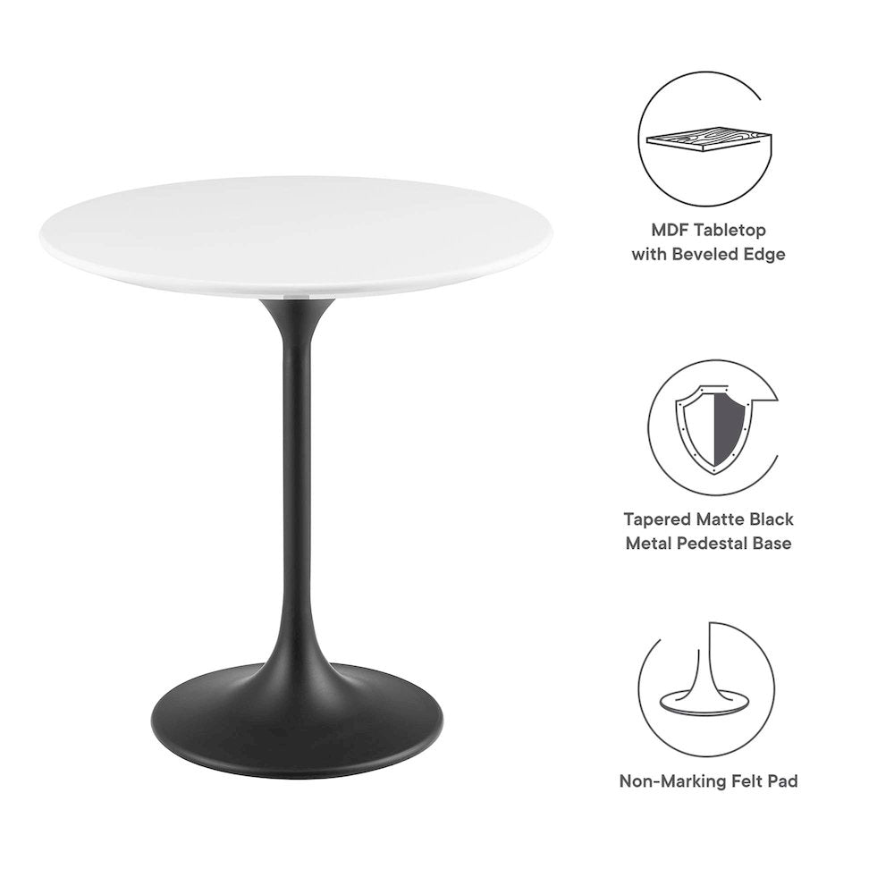 Lippa 20" Round Wood Side Table