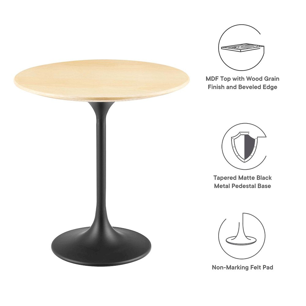 Lippa 20" Round Wood Side Table
