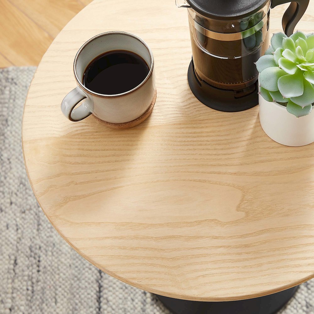 Lippa 20" Round Wood Side Table