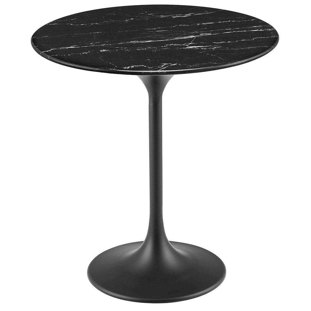 Lippa 20" Round Faux Marble Side Table