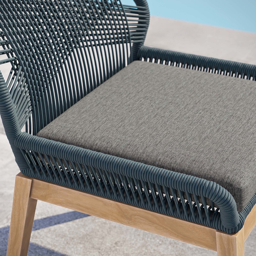 Wellspring Outdoor Patio Teak Wood Dining Chair