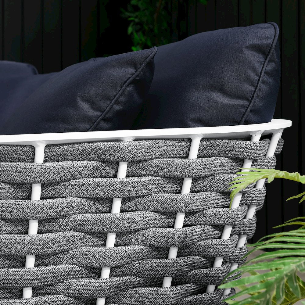 Stance Outdoor Patio Aluminum Small Sectional Sofa