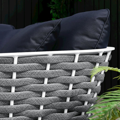 Stance Outdoor Patio Aluminum Small Sectional Sofa