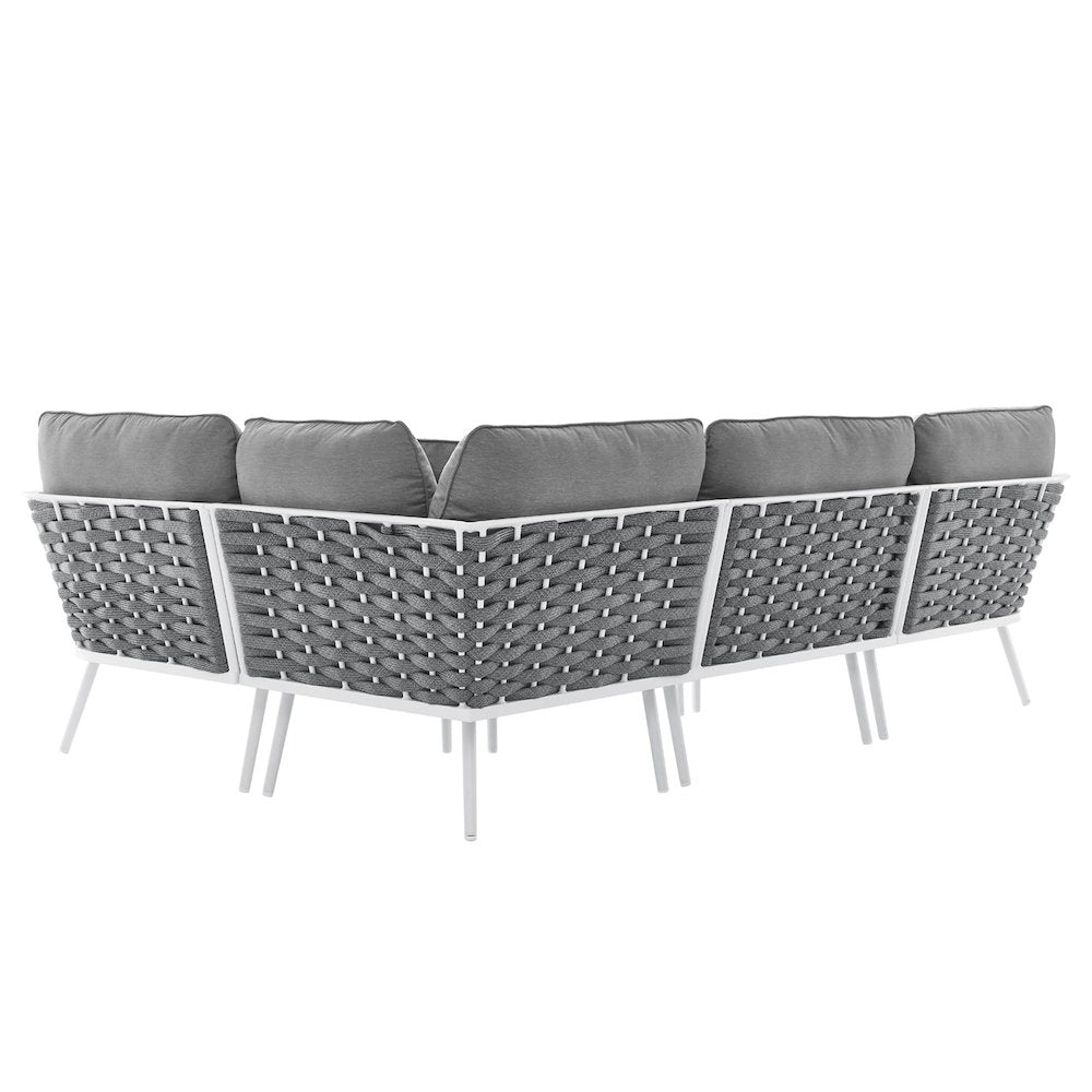 Stance Outdoor Patio Aluminum Large Sectional Sofa