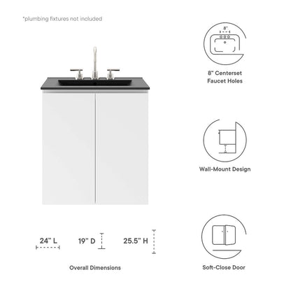 Bryn 24" Wall-Mount Bathroom Vanity