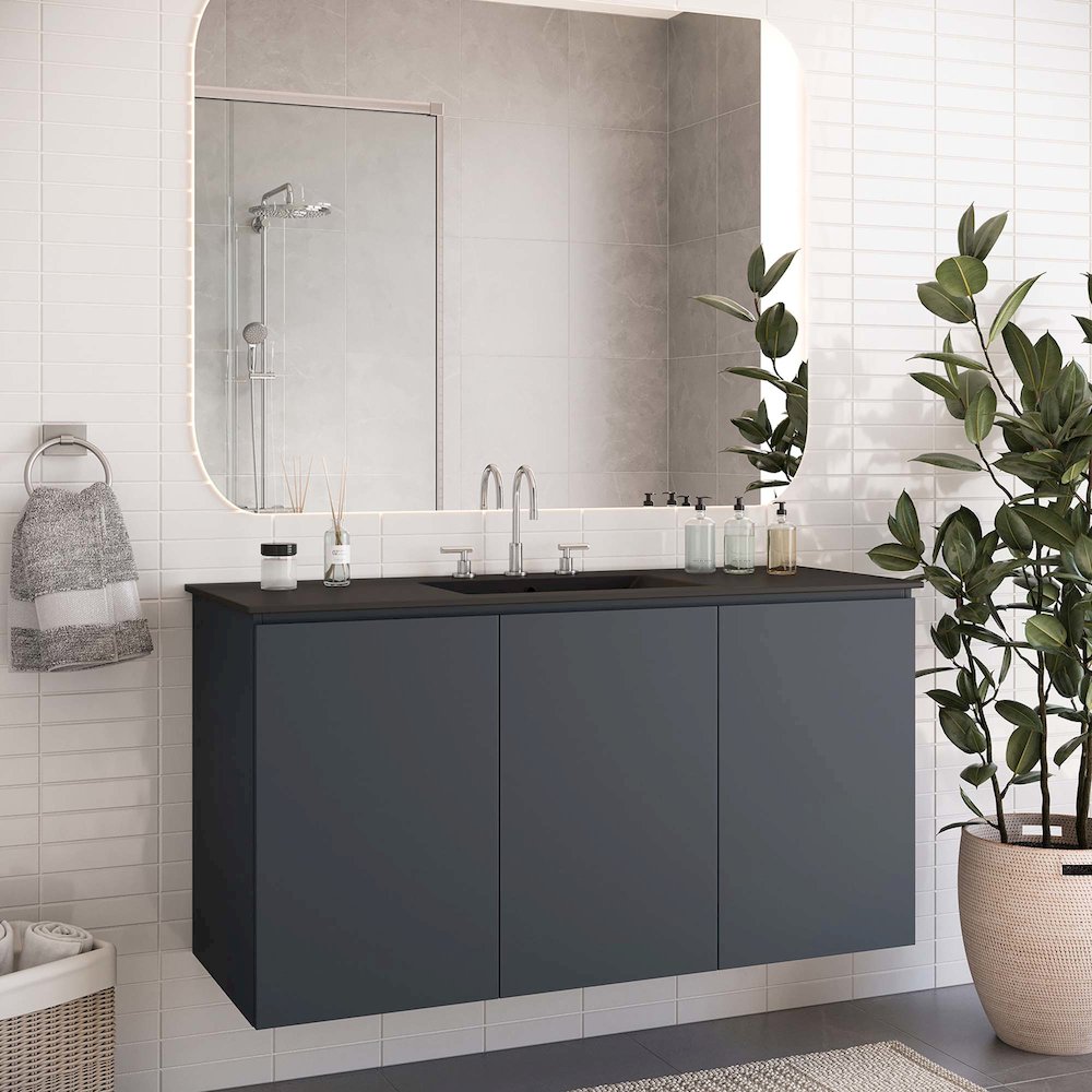 Bryn 48" Wall-Mount Bathroom Vanity