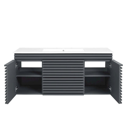 Render 48" Wall-Mount Bathroom Vanity