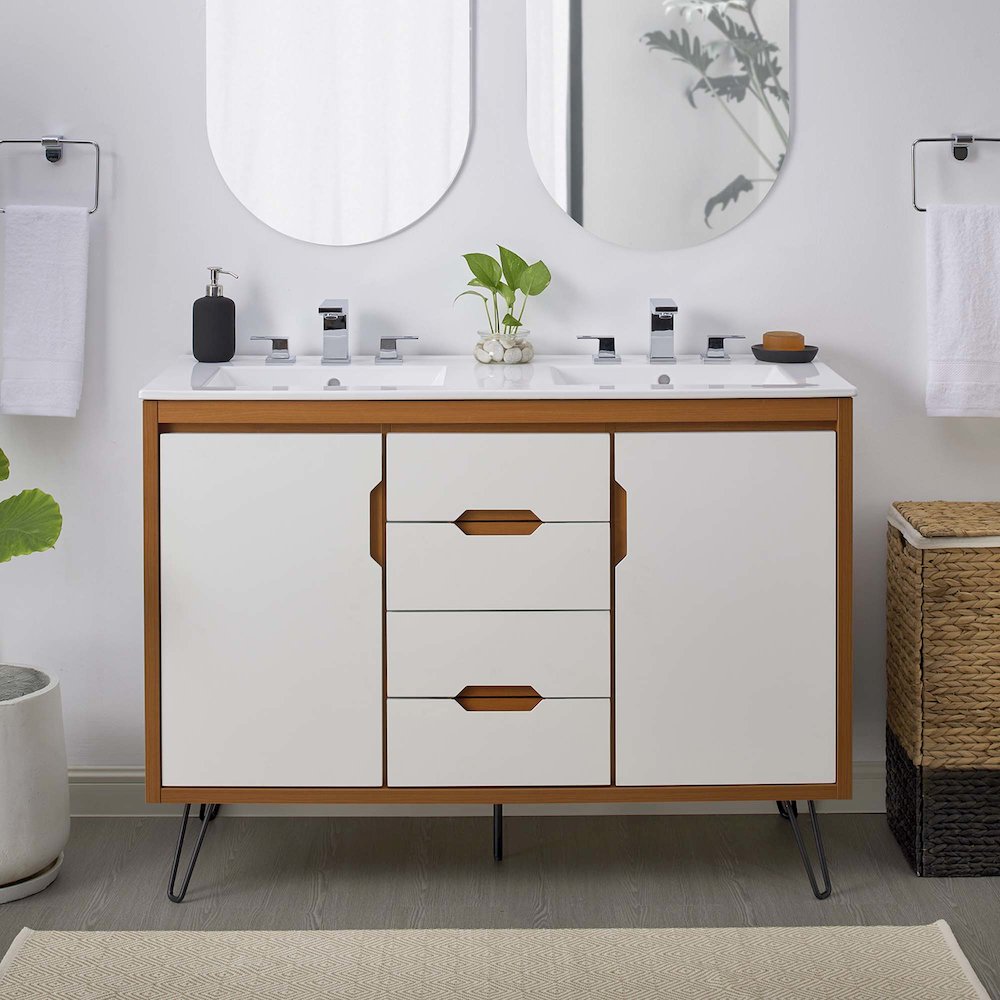 Energize 48" Double Sink Bathroom Vanity