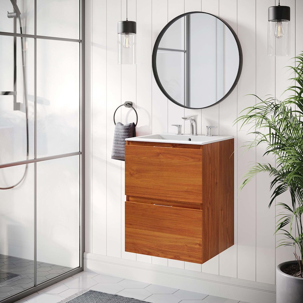 Scenic 18" Wall-Mount Bathroom Vanity
