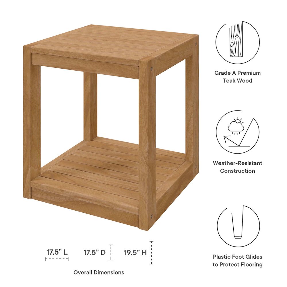 Carlsbad 6-Piece Teak Wood Outdoor Patio Set