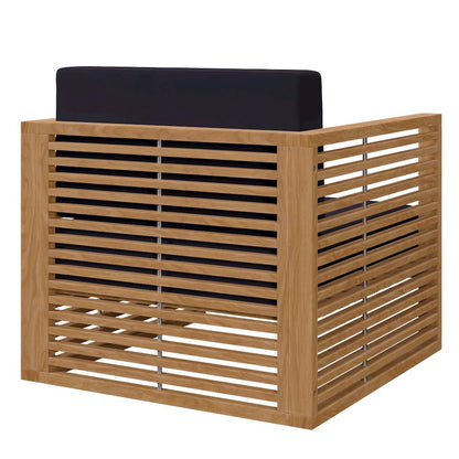 Carlsbad 3-Piece Teak Wood Outdoor Patio Set