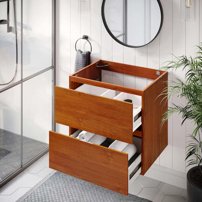 Scenic 24" Wall-Mount Bathroom Vanity Cabinet (Sink Basin Not Included)