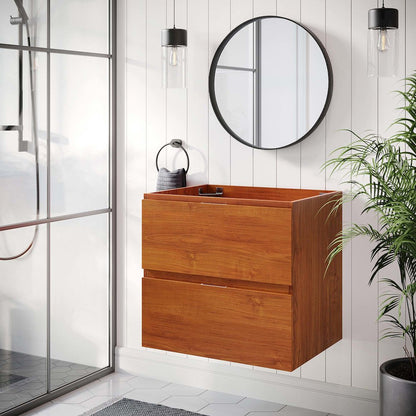 Scenic 24" Wall-Mount Bathroom Vanity Cabinet (Sink Basin Not Included)