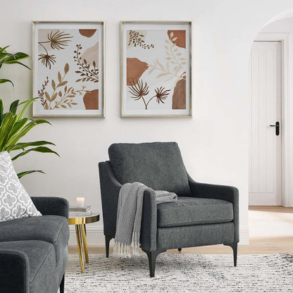 Corland Upholstered Fabric Armchair