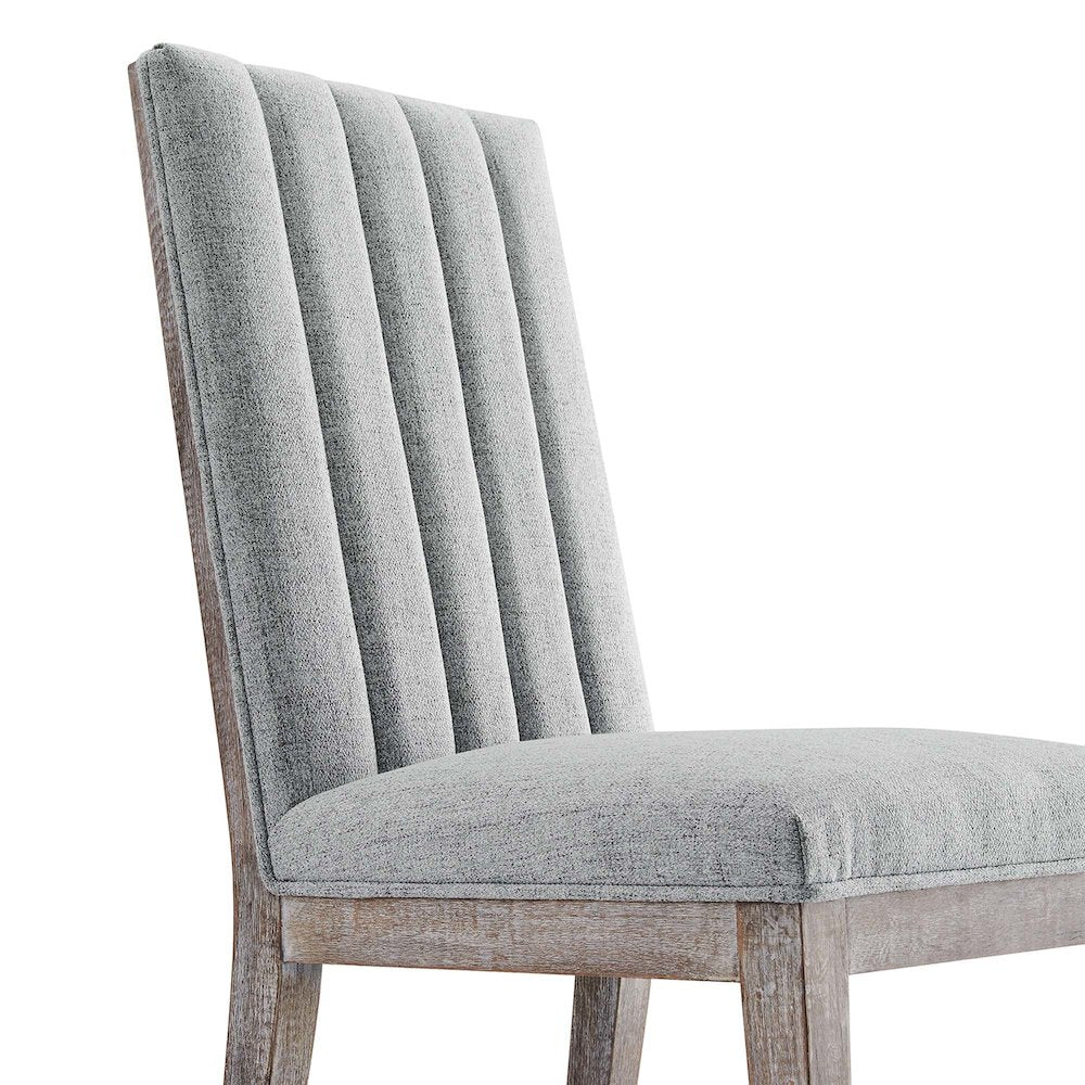 Maisonette French Vintage Tufted Fabric Fabric Dining Side Chair