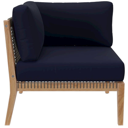 Clearwater Outdoor Patio Teak Wood Loveseat
