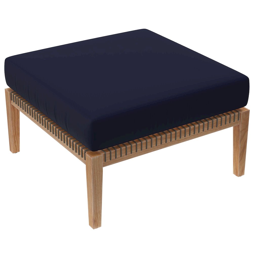 Clearwater 4-Piece Outdoor Patio Teak Wood Sectional Sofa