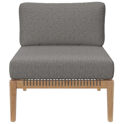Clearwater 5-Piece Outdoor Patio Teak Wood Sectional Sofa