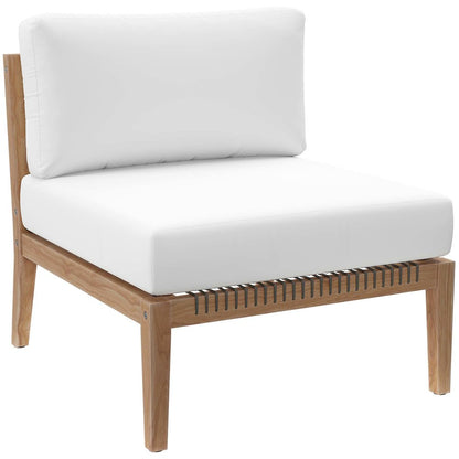Clearwater 5-Piece Outdoor Patio Teak Wood Sectional Sofa