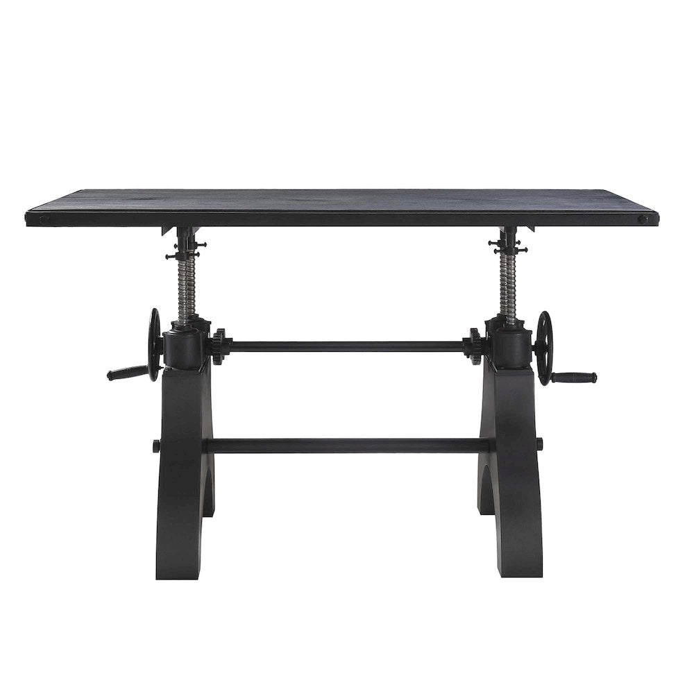 Genuine 60" Crank Adjustable Height Dining Table and Computer Desk