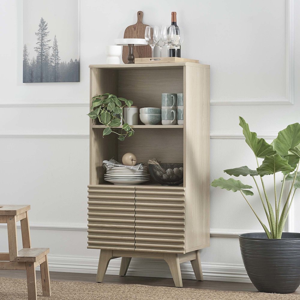 Render Display Cabinet Bookshelf