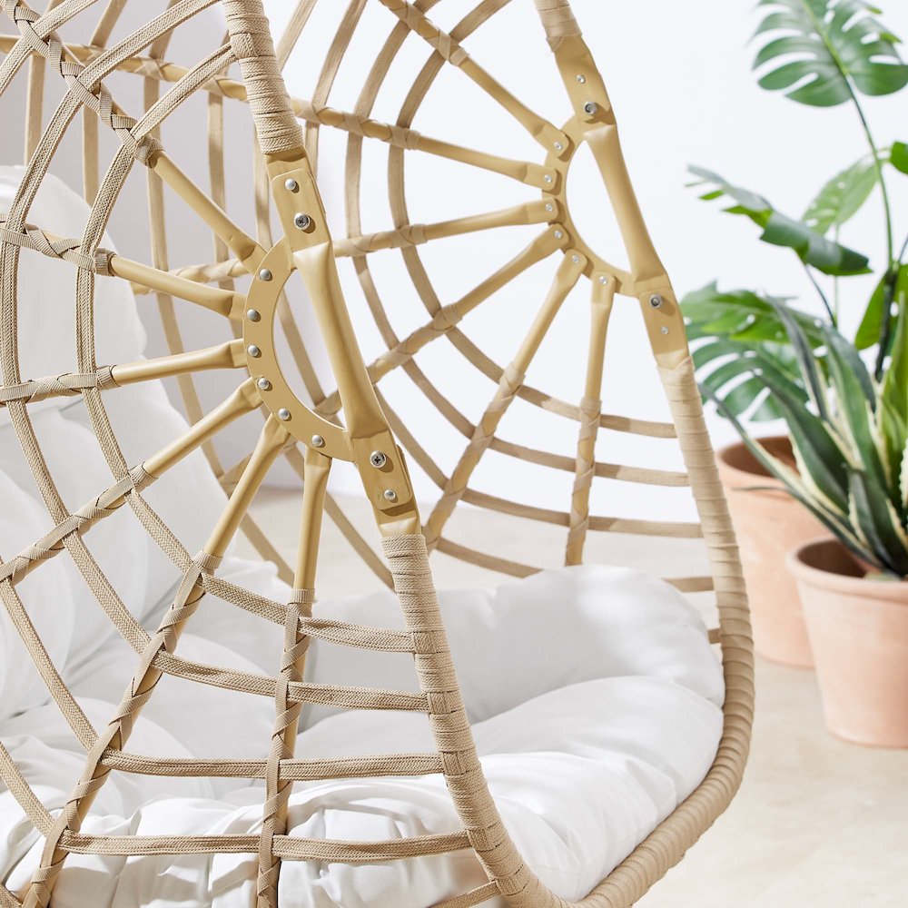 Amalie Wicker Rattan Outdoor Patio Rattan Swing Chair without Stand