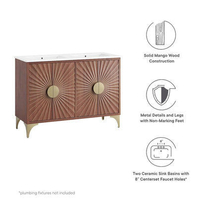 Daylight 48" Double Sink Bathroom Vanity