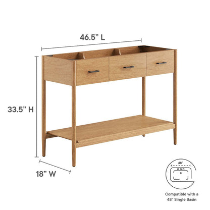 48” Single Sink Bathroom Vanity Cabinet (Sink Basin Not Included)
